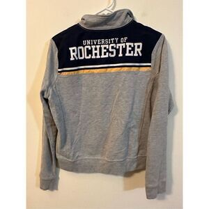 Collegiate Wear Heathered Gray Rochester Yellow Jackets Logo Saranac Quarter-Zip